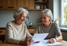 Aide à domicile : qui peut en bénéficier ? Les critères et démarches à connaître Femme aidante et dame souriantes dans la cuisine