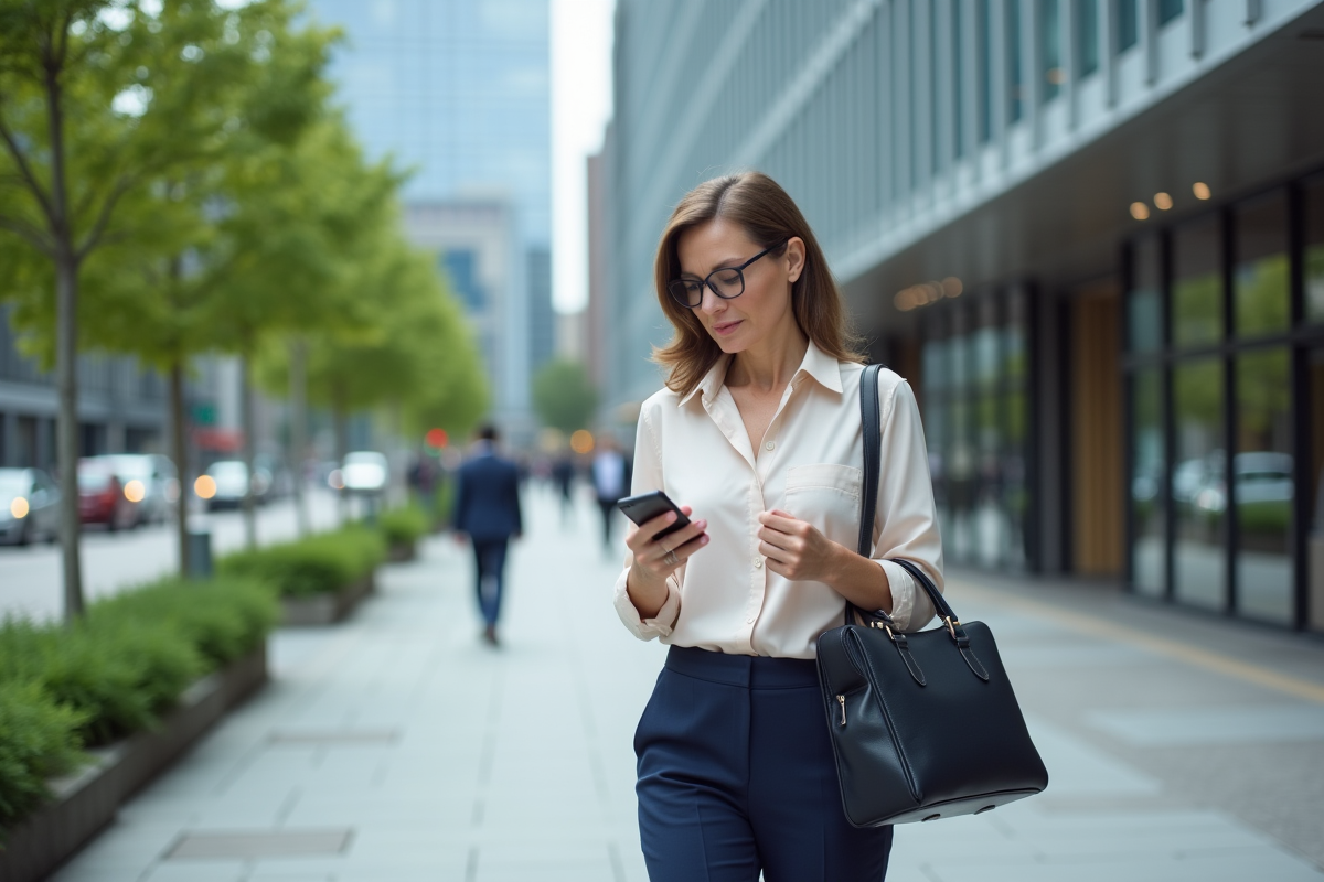 Femme professionnelle debout près d