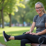 Arthrose : comment je me suis débarrassée de cette maladie chronique ! Femme souriante en détente dans un parc urbain
