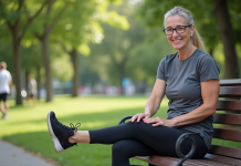 Arthrose : comment je me suis débarrassée de cette maladie chronique ! Femme souriante en détente dans un parc urbain