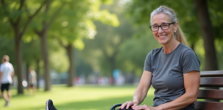 Arthrose : comment je me suis débarrassée de cette maladie chronique ! Femme souriante en détente dans un parc urbain