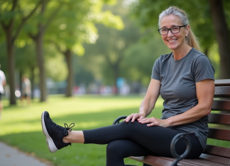 Arthrose : comment je me suis débarrassée de cette maladie chronique ! Femme souriante en détente dans un parc urbain