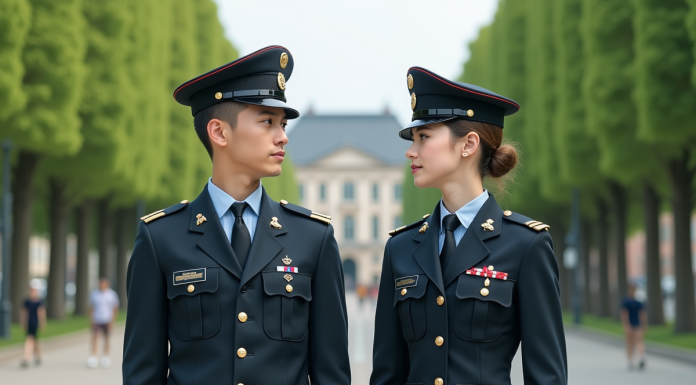 Service militaire obligatoire : Qui est concerné ? Jeunes soldats en uniforme lors d'une cérémonie officielle